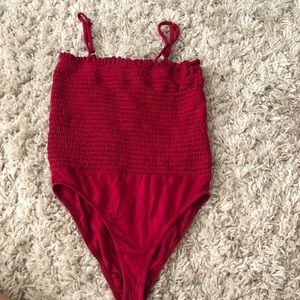 Urban Outfitters Red Bodysuit